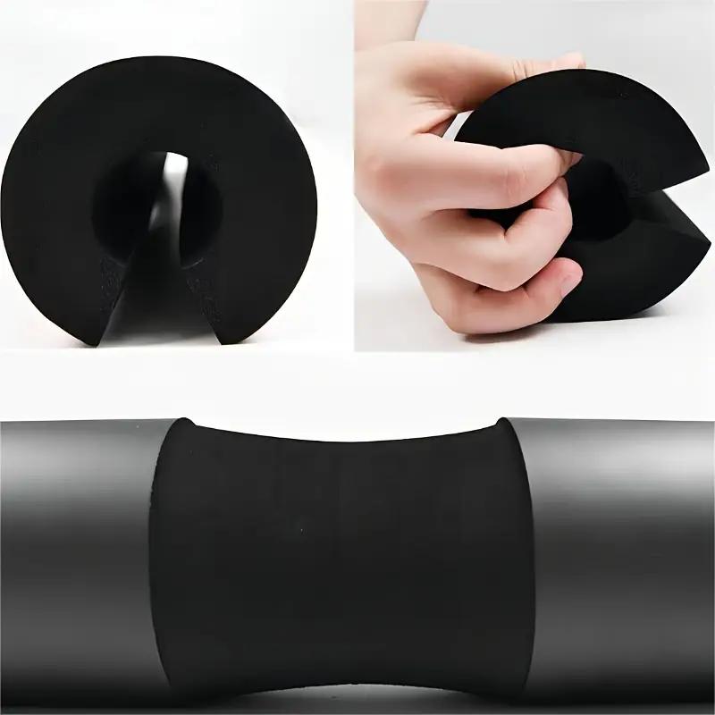 Barbell Squat Pad for Squats, Hip Thrusts, Lunges Weight Lifting with Safety Straps - Advanced Neck & Shoulder Protective Pad Foam Sponge-Fit Standard and Olympic Bars Cushion
