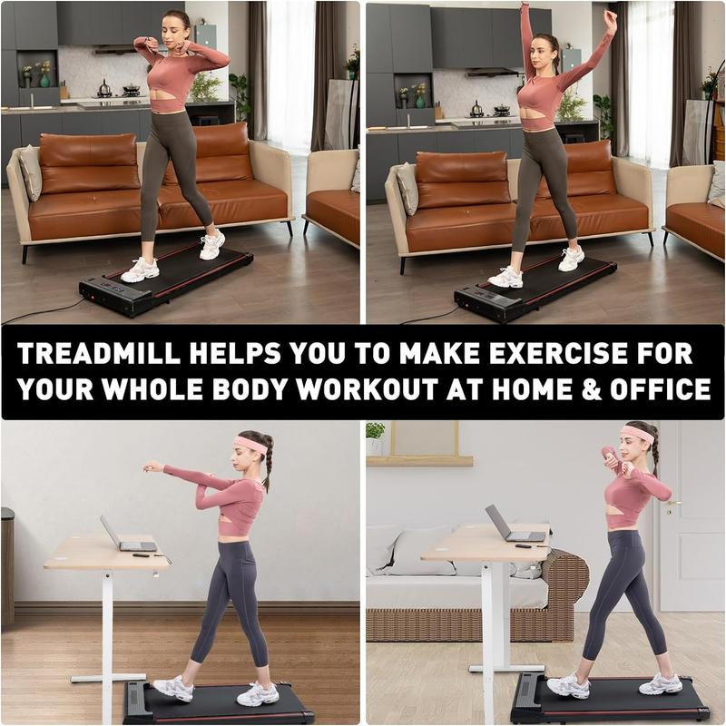 CITYSPORTS Underground Treadmill ZX1, Home Office 2-in-1 with Remote Control, Walking Treadmill, LCD Portable Treadmill,Home Fitness Equipment