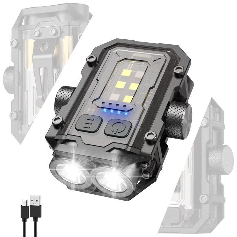 V10 Mini Portable Torch, IPX4 Mini EDC Flashlight, Small Powerful Torch, Camping Gadgets 2024, Waterproof, Rechargeable, for Camping Hiking Emergency