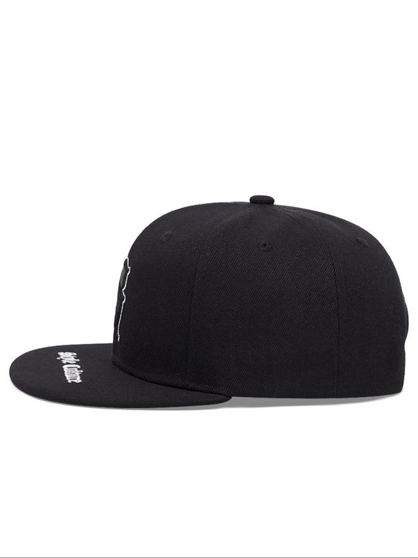 Letter Embroidered Baseball Cap, Casual Street Style Snapback Hat for Men & Women, Fashion Clothes Accessories for Daily Wear