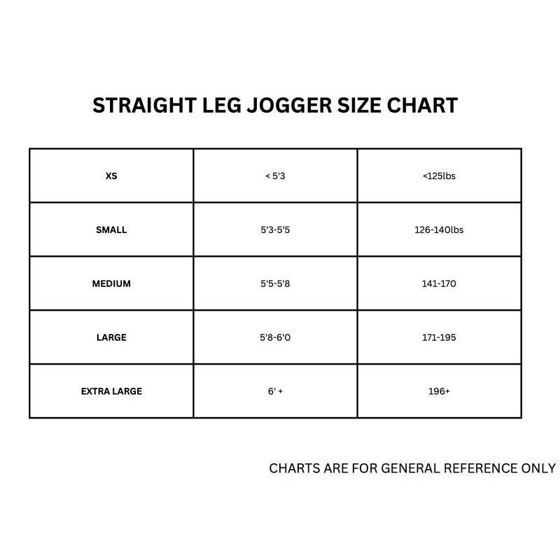 EKKO Straight Leg Jogger Model is 6 'wearing a size XL