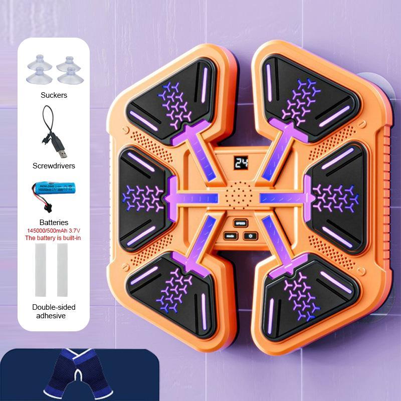 Rechargeable Music Punching Target, 1 Set Smart Arm Trainer with Accessories, Arm Training Equipment for Home Gym