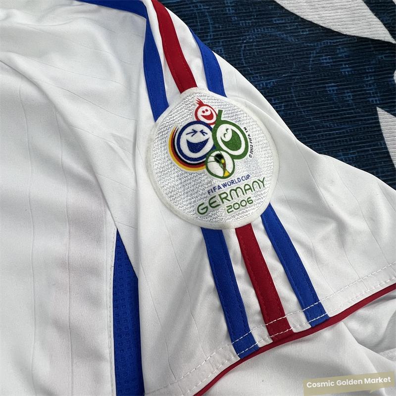 2006 France Jerseys Away White 10 Zidane 12 Henry Men and Women Short Sleeve Customized Soccer Jerseys Vintage
