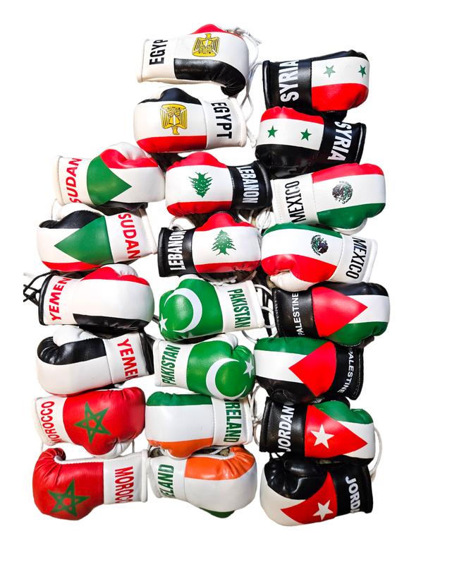 Country Flag Mini Boxing Gloves For Hanging