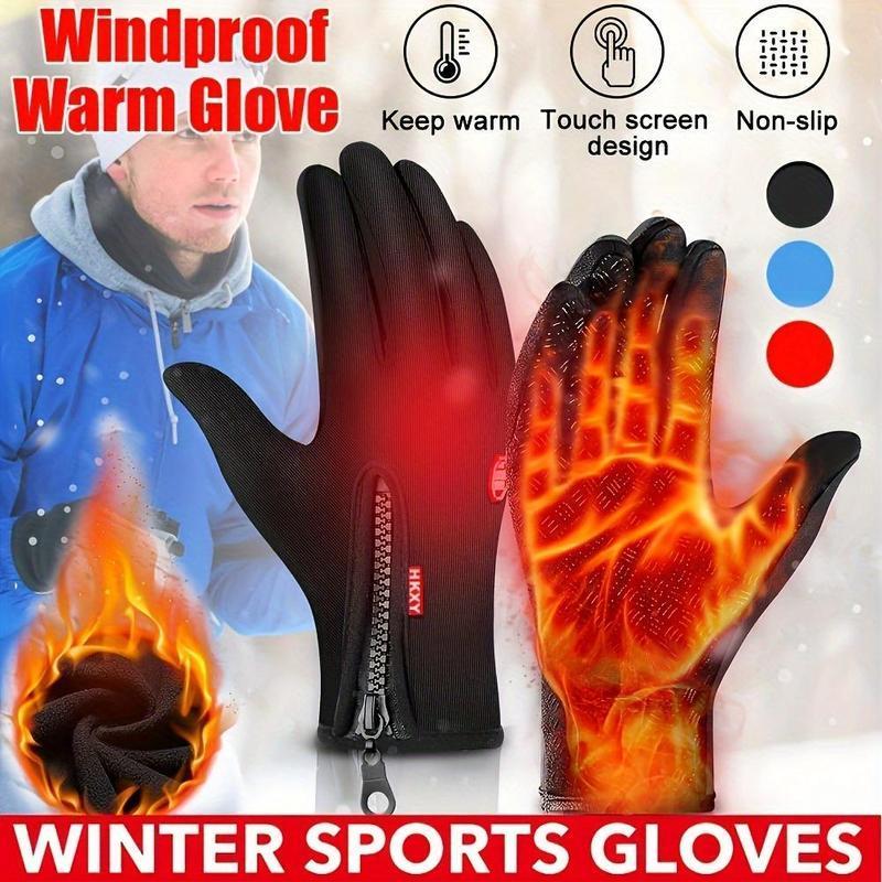 Women's Winter Cycling Gloves, 1 Pair Touch Screen Waterproof Warm Gloves, Outdoor Sports Gloves for Cycling, Skiing, Snowboarding, Hiking, Camping