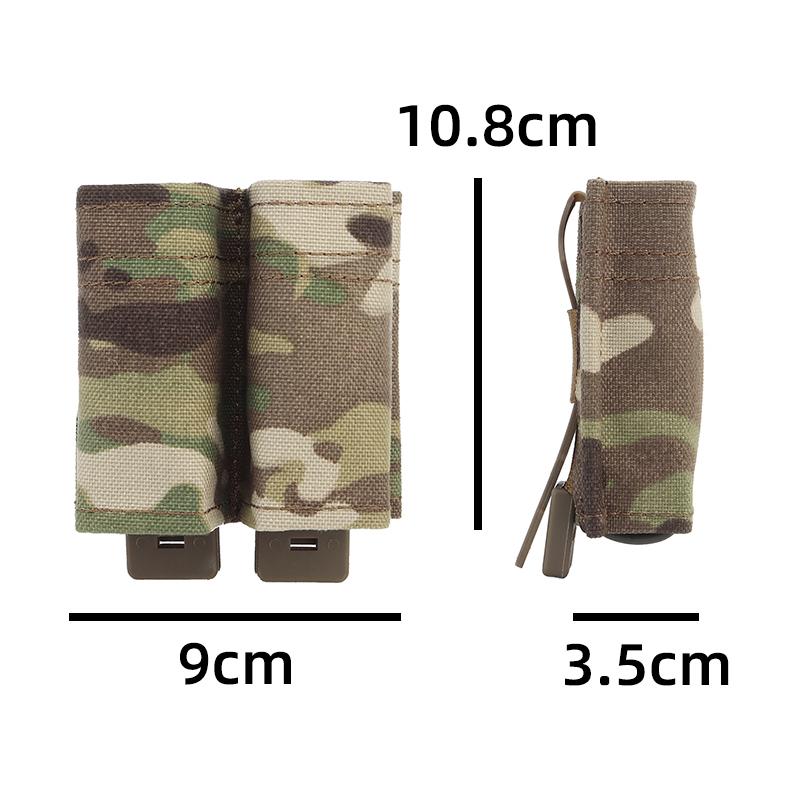 IDOGEAR Tactica FAST 9mm Double Mag Carrier Holder MOLLE Gear MG-F-04