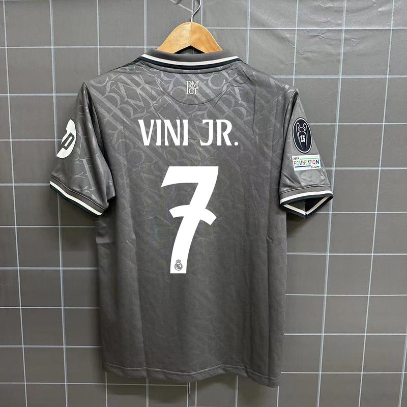 24-25RM 2nd away short sleeved jersey # 7 Vini fan edition football jersey