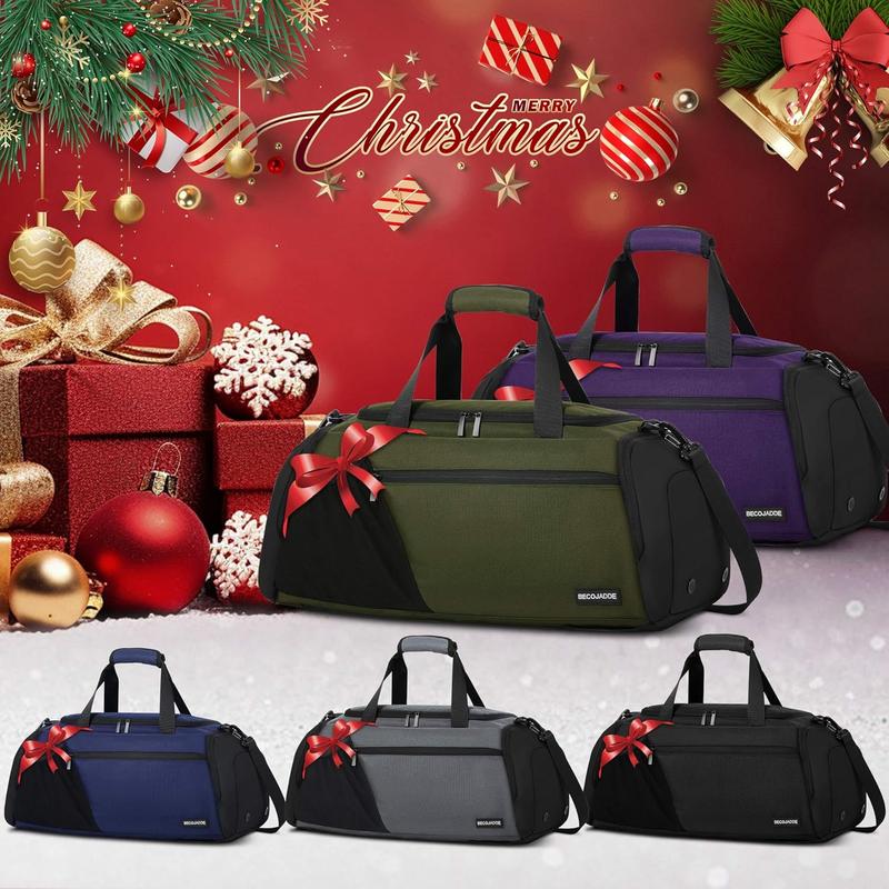 Gym Bag For Men Women, 45L Large Gym Backpack Multiple Pockets Sport Duffle Bags With Shoe & Wet Compartment For Workout Travel Weekend Overnight, Black