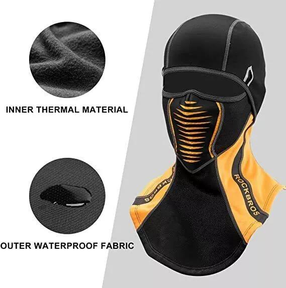 ROCKBROS Winter Full Face Mask Wool Warm Hat Sports Skiing Outdoor Essential