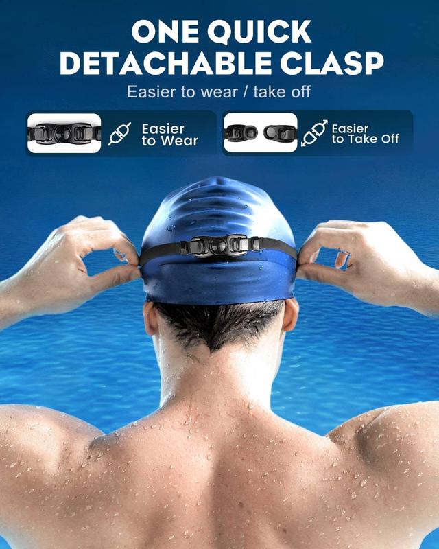 Swim Goggles 2 Pack, Swimming Goggles for Adults, No Leaking Water Goggles, Anti Fog Pool Goggles for Men Women Youth