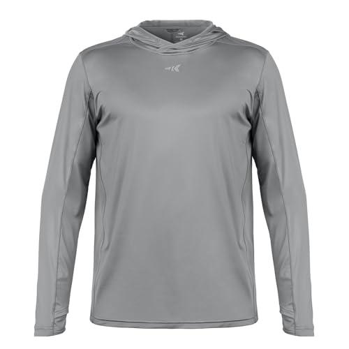 KastKing Men's Long Sleeve Fishing Shirt ,UPF 50 Fishing Hoodie Shirt For Men And Women, Long Sleeve Fishing Hiking Shirt, Breathable Moisture Wicking