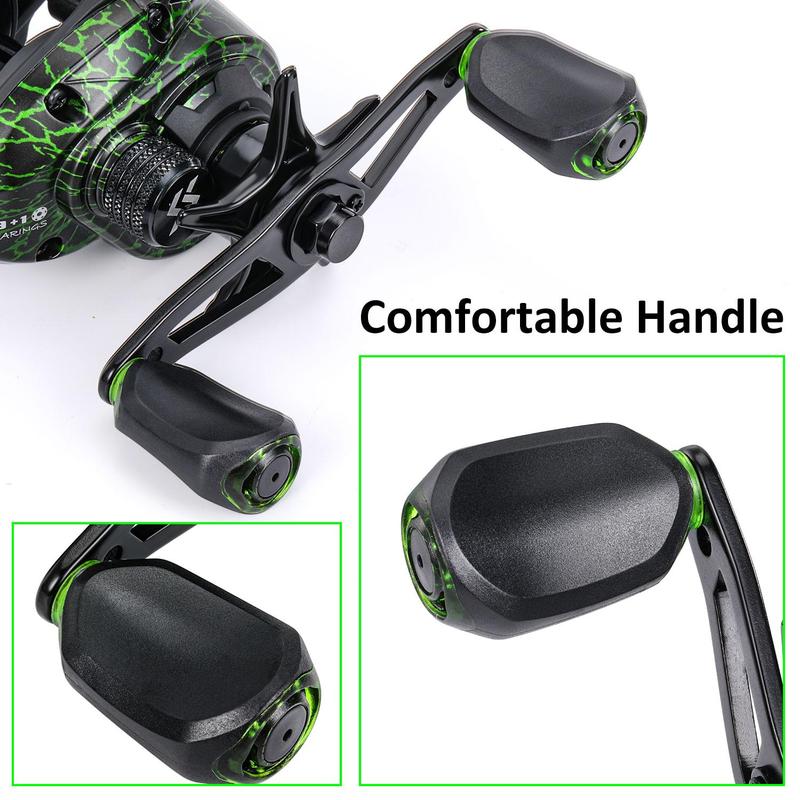 Baitcasting Fishing Reel, 1 Count 9+1bb 7.5:1 Gear Ratio Fishing Reel, Fishing Accessories for Inshore, Boat, Rock, Freshwater and Saltwater Fishing