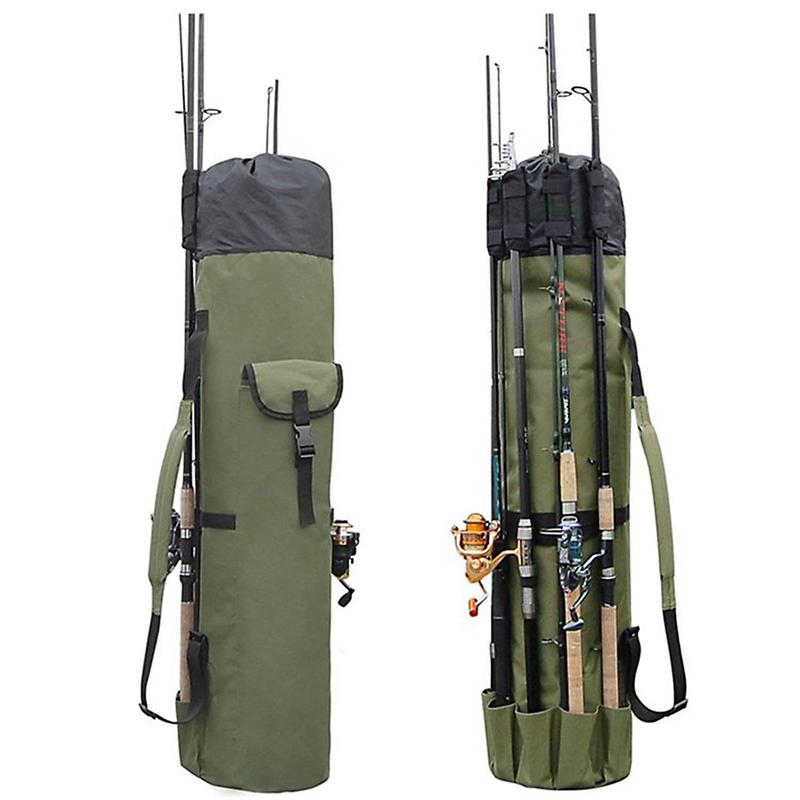 Large Capacity Fishing Rod Bag, Portable Drawstring Design Fishing Pole Storage Bag, Fishing Accessories Organizer, Fishing Equipment, Flyfishing, Solocamping, picnicaesthetic, Stocking Fillers Gift, Gifts for Men