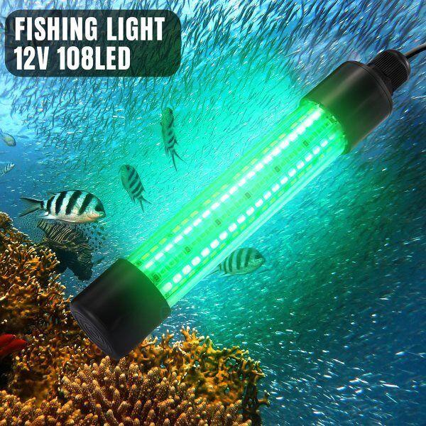 90000000LM Green White LED light deepsea underwater boat Fishing lure fish light