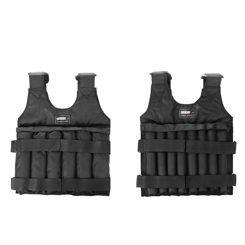3 15 20 35 50Kg Loading Weight Vest Jacket Sand Clothing for Running Training Fitness Equipment Adjustable Waistcoat Jackets VKTECH VKTECH