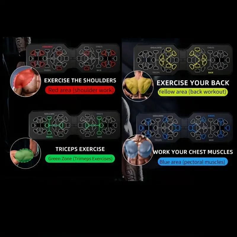 Push Up Handles 16-in-1 Multi-Function : Portable, Foldable, and Suitable for Men and Women - ABS Material