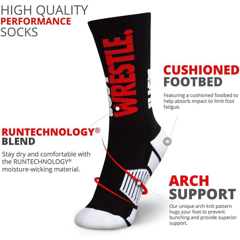 Wrestling Performance Crew Socks & Adult - Wrestling Mid-Calf Socks