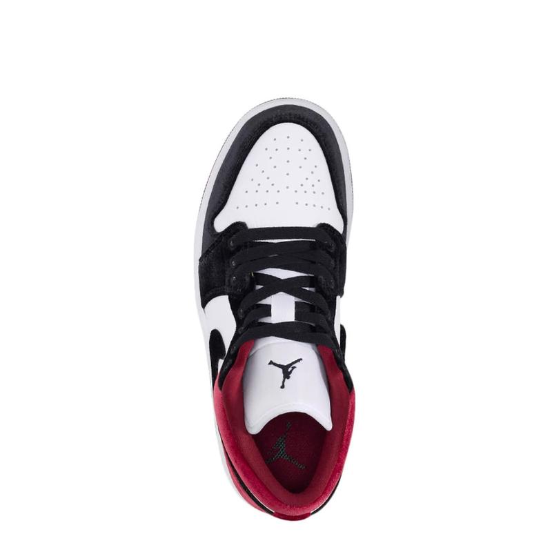 Women's Jordan 1 Low SE Black Black-White-Team Red (FZ3242 001)