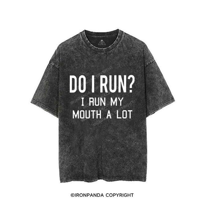 I RUN MY MOUTH Vintage Gym Shirt, Gym T-Shirt, Fitness T-Shirt, Gift For Gymer