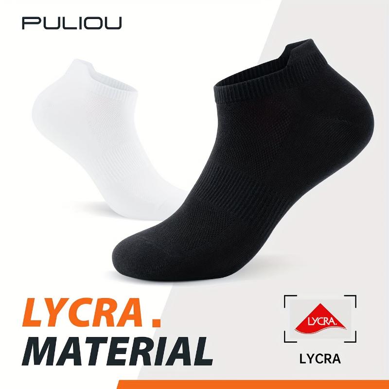 10 Pairs Combed Cotton Ankle Socks, Moisture Wicking Breathable Men Women Motorcycle Riding Sports Walking Hiking Athletic