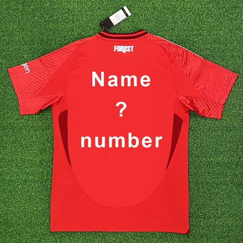 24-25 Nottingham Forest size:S-4XL home football jersey 24-25 Nottingham Forest home Soccer jerseys football fan top