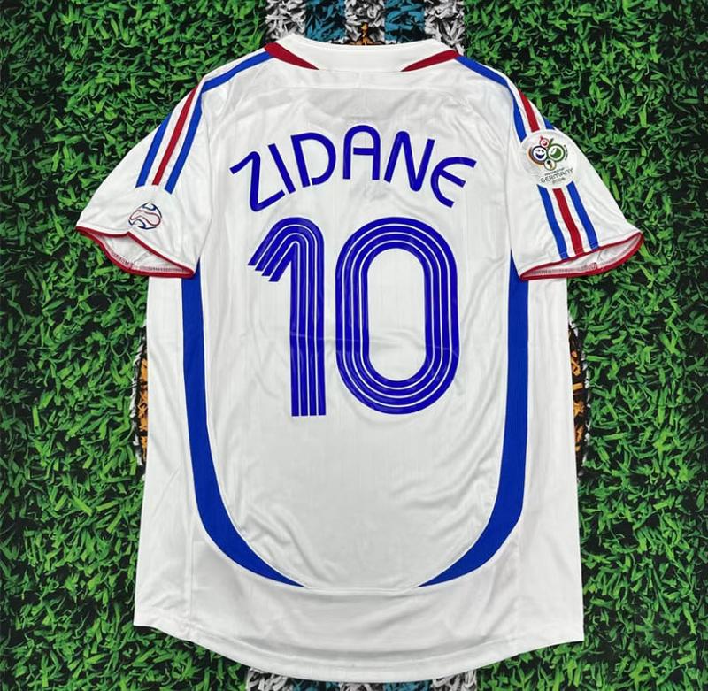 2006 World Cup France Zidane No.10 Away Short Sleeve Soccer Jersey cool jerseys
