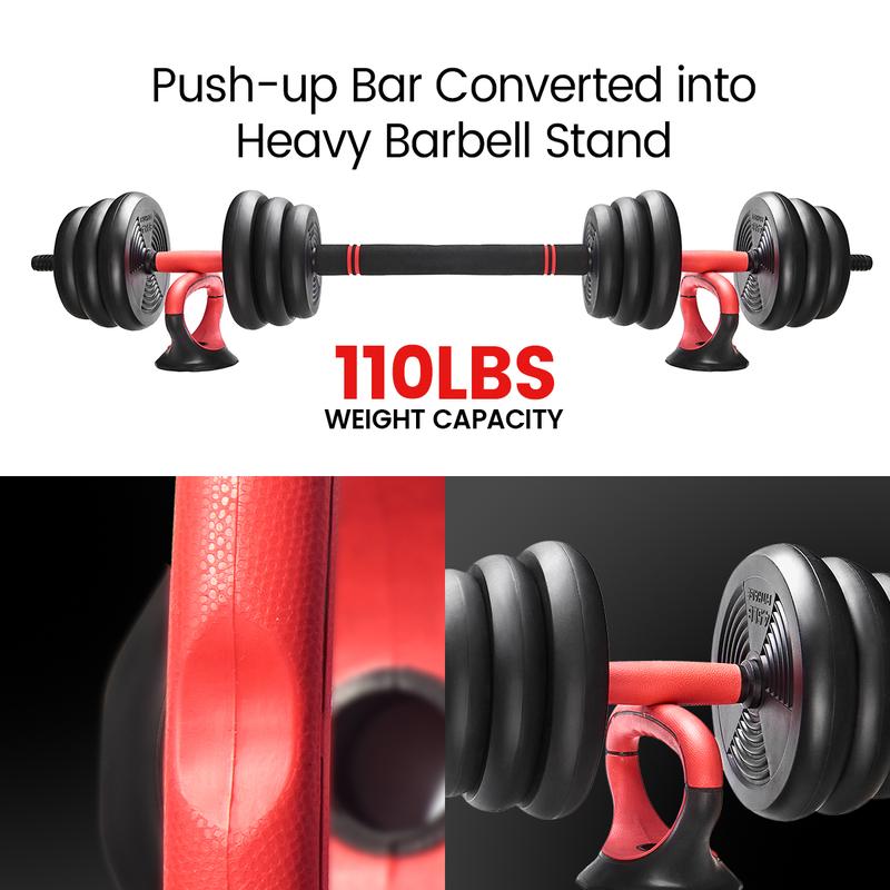 RELIFE REBUILD YOUR LIFE 6 in 1 Adjustable Dumbbell Set Free Weight Set Barbell Kettlebells Dumbbells for Home Gym Suitable Men Women Workout Fitness