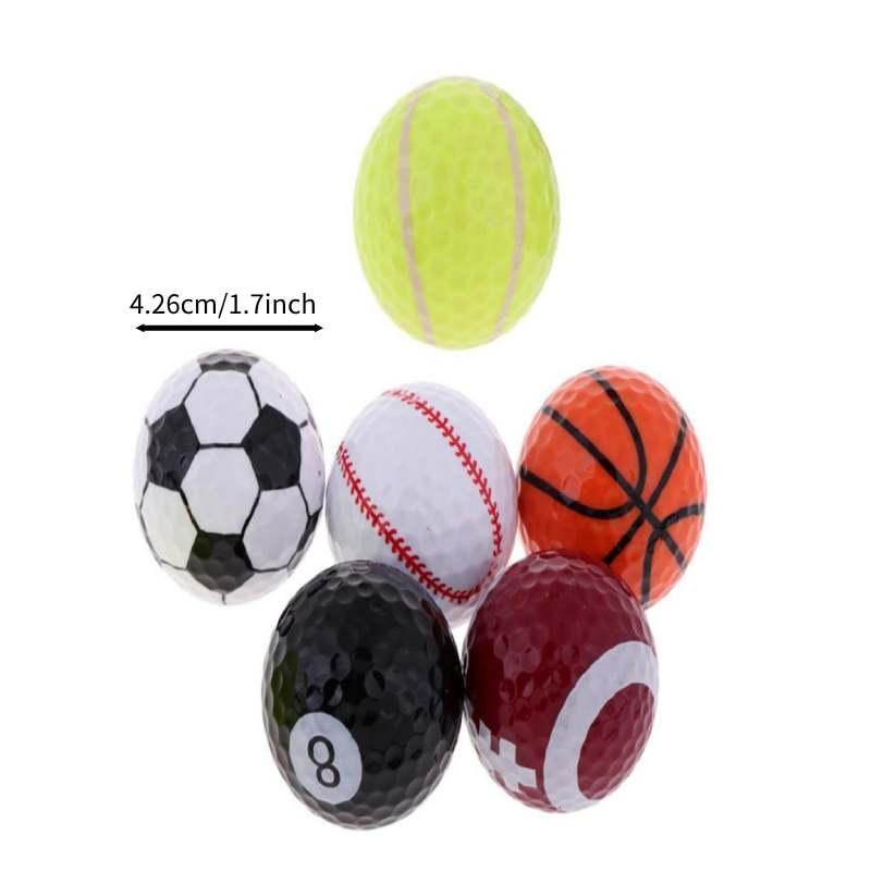 Golf Ball Gift Set, 6 Counts set Ball Sports Equipment for Outdoor Golf, Gift for Golf Lovers