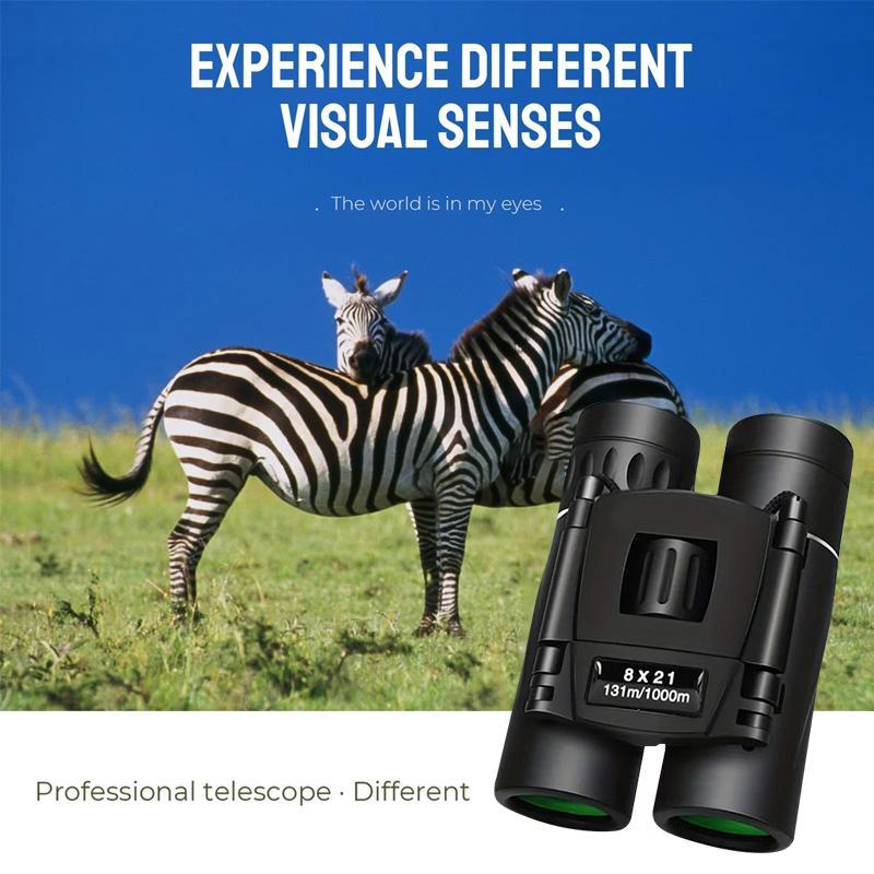 8x21 Binoculars, Portable High Precision Binoculars, Outdoor Sports Binoculars, Suitable for Travel Camping, Music Festival, Bird Watching, Hunting Tracking